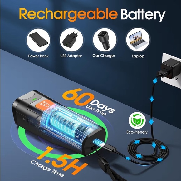 NWT 3-in-1 Ultrasonic Dog Trainer & Anti Barking Device with LED - Picture 5 of 6